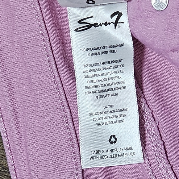 NWT Seven7 Womens Weekend Frayed Shorts Lavender Sz 16 - Picture 12 of 16